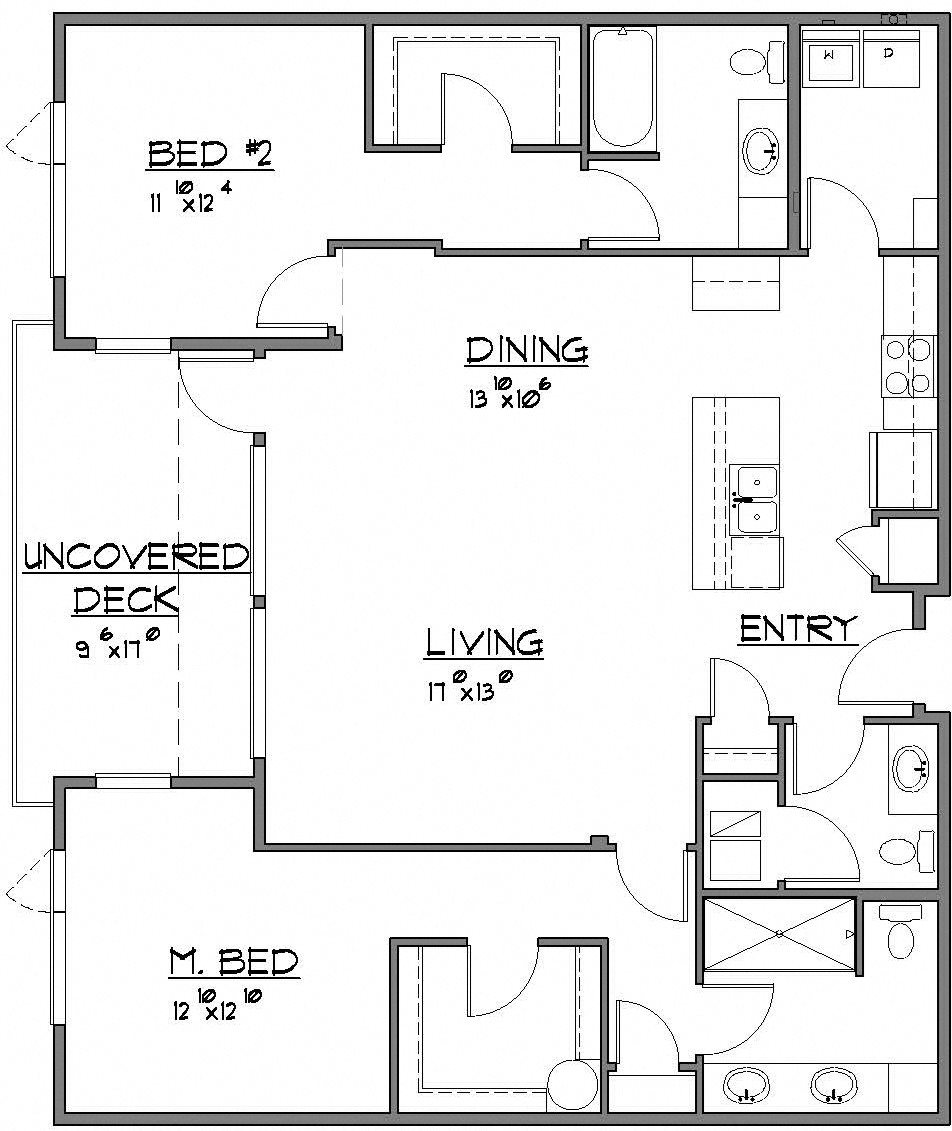 2 Bed / 2 Bath + Powder